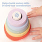 Jool Baby Stacking Rings Bath Toy with Base - for Babies, Toddlers & Kids