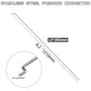 WMYCONGCONG 10 PCS 1.2x210mm Steel Pushrods Parts + 10 PCS Nylon Micro Control Horns 21x11mm 4 Holes for RC Airplane Plane DIY Parts