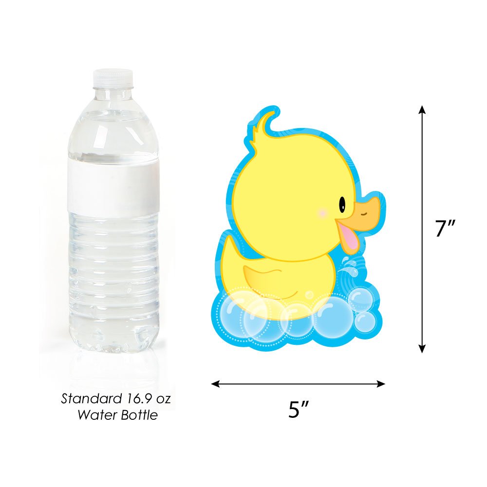 Big Dot of Happiness Ducky Duck - Decorations DIY Baby Shower or Birthday Party Essentials - Set of 20