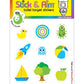 Color Changing Toilet Target Stickers Kids Pack with Applicator Smoothing Tool for Potty Training Boys. Fun and Effective Toilet Stickers to Teach
