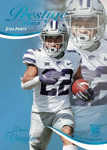 2023 Panini Prestige Football Trading Card Blaster - 66 Football Cards - Look for Rookies of CJ Stroud, Anthony Richardson, Will Levis, Bryce Young