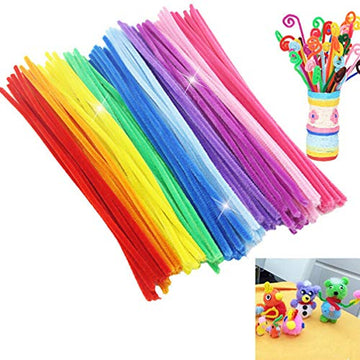 Garneck 150pcs Jumbo Chenille Stems Classroom Cleaners for DIY Craft Projects/Wedding/Party/Holiday Decoration