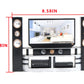 E-TING Miniature Dollhouse Furniture Accessories Playset for 11.5-12 inches Dolls (Hi-Fi TV Cabinet Set)