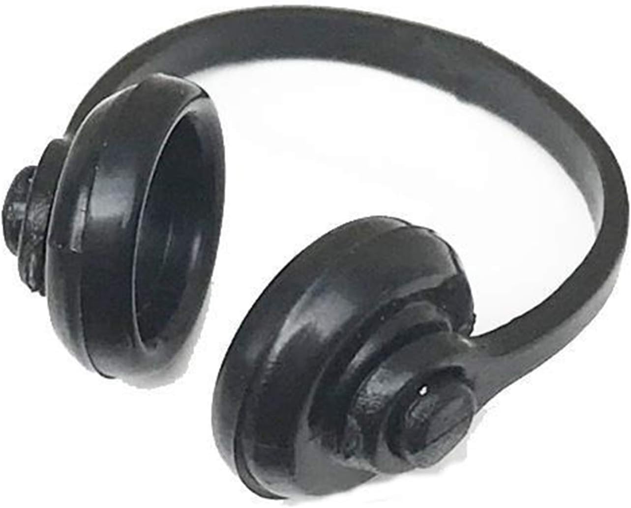 Black 1:12 Dollhouse Headphones Miniature Headset Model Toy Micro Landscape Decoration Dollhouse Accessories