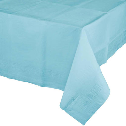 Trendware Pastel Blue Paper Tablecloths, 3 Count