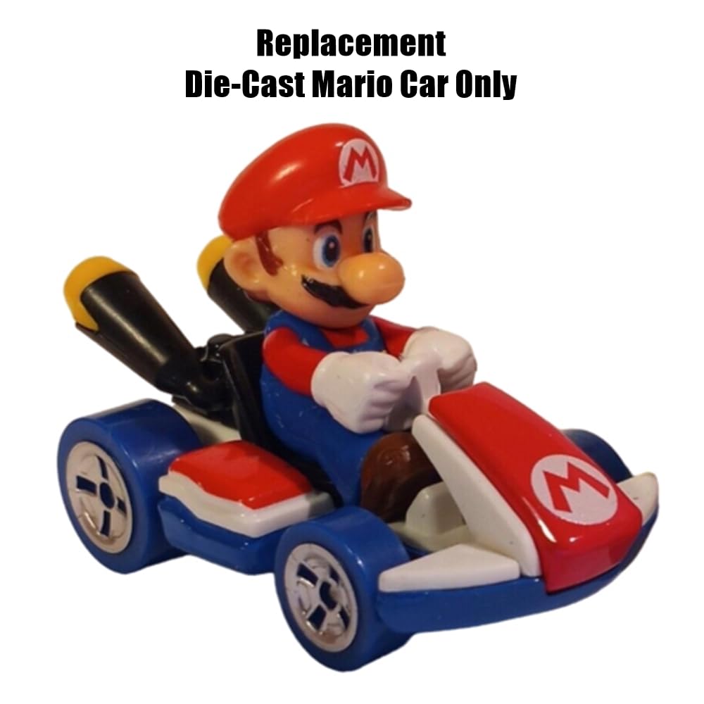Replacement Part for Hot-Wheels Mario Kart Rainbow Road Playset - GXX41 ~ Replacement Die-Cast Mario Car