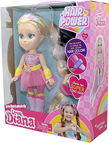 Love, Diana 13" Hairpower Doll and Accessories with Color Changing Hair