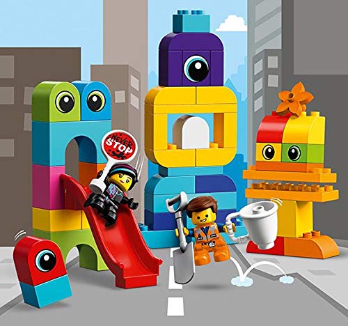 LEGO DUPLO THE LEGO MOVIE 2 Emmet and Lucy’s Visitors from the DUPLO Planet 10895 Building Bricks, 2019 (53 Pieces)