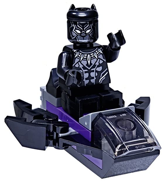 LEGO Marvel Superheroes: Black Panther Minifigure with Royal Talon Fighter and Black Cape