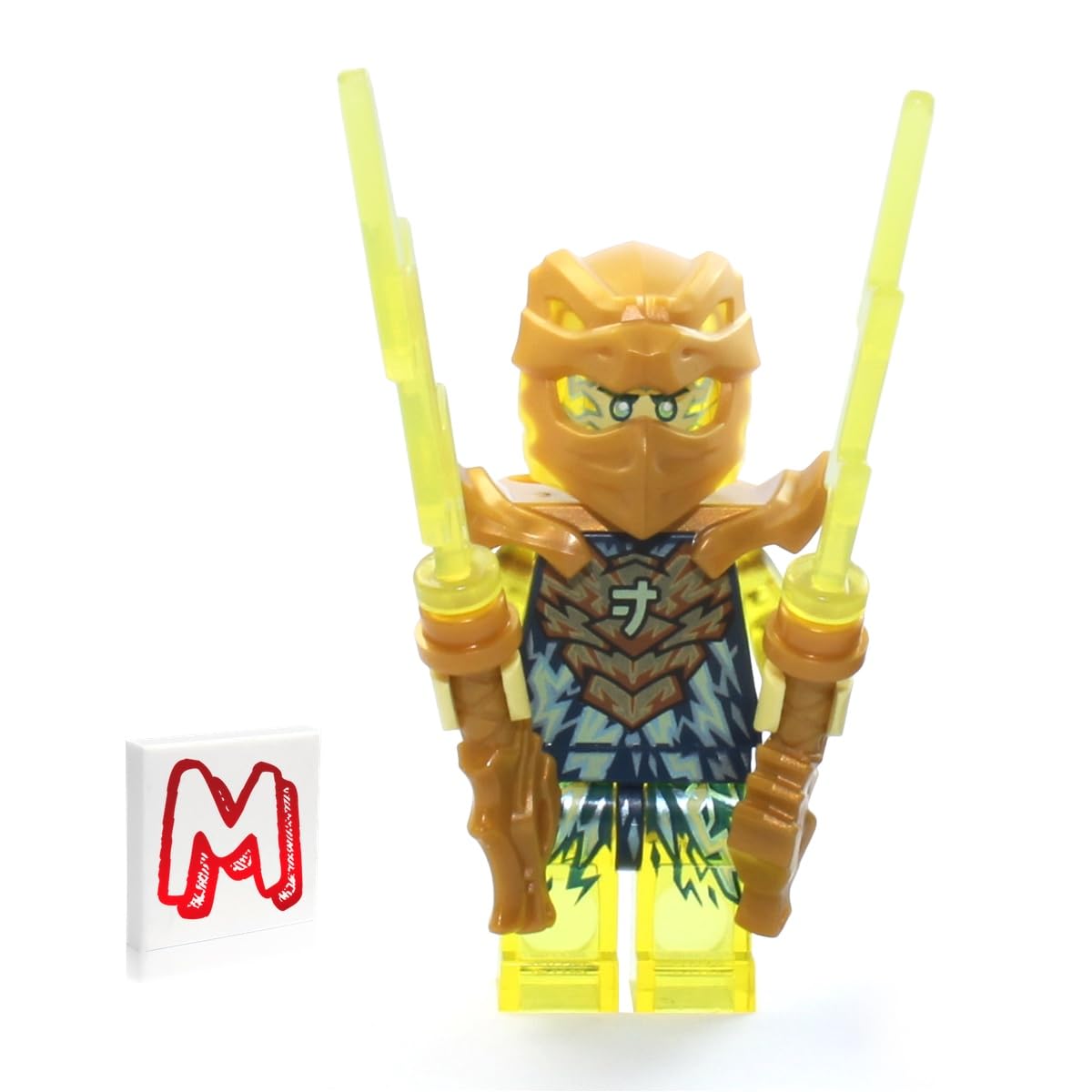 LEGO NINJAGO Crystalized Minifigure - Jay (Golden Dragon) without Wings and Gold Flame Sword 71768
