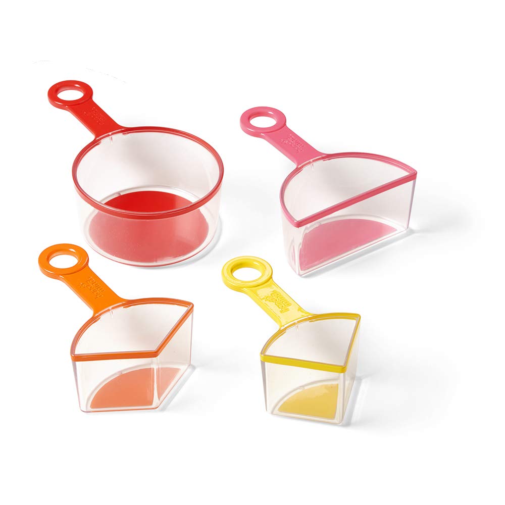 hand2mind Rainbow Fraction Measuring Cups, Kids Montessori Kitchen Tools, Toddler Cooking Tools, Sensory Table Materials, Fraction Manipulatives,
