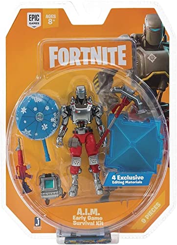 Jazwares FORTNITE Early Game Survival Kit Figure Pack, A.I.M.