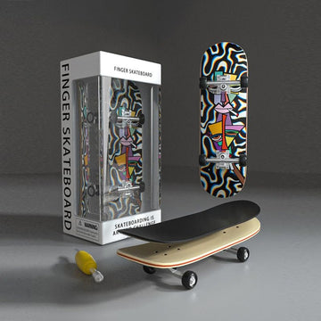 Lently Wood Fingerboards, Mini Fingerboards, 99mmL*29mmW (Big Mouth Cute Dragon) (Smoke)
