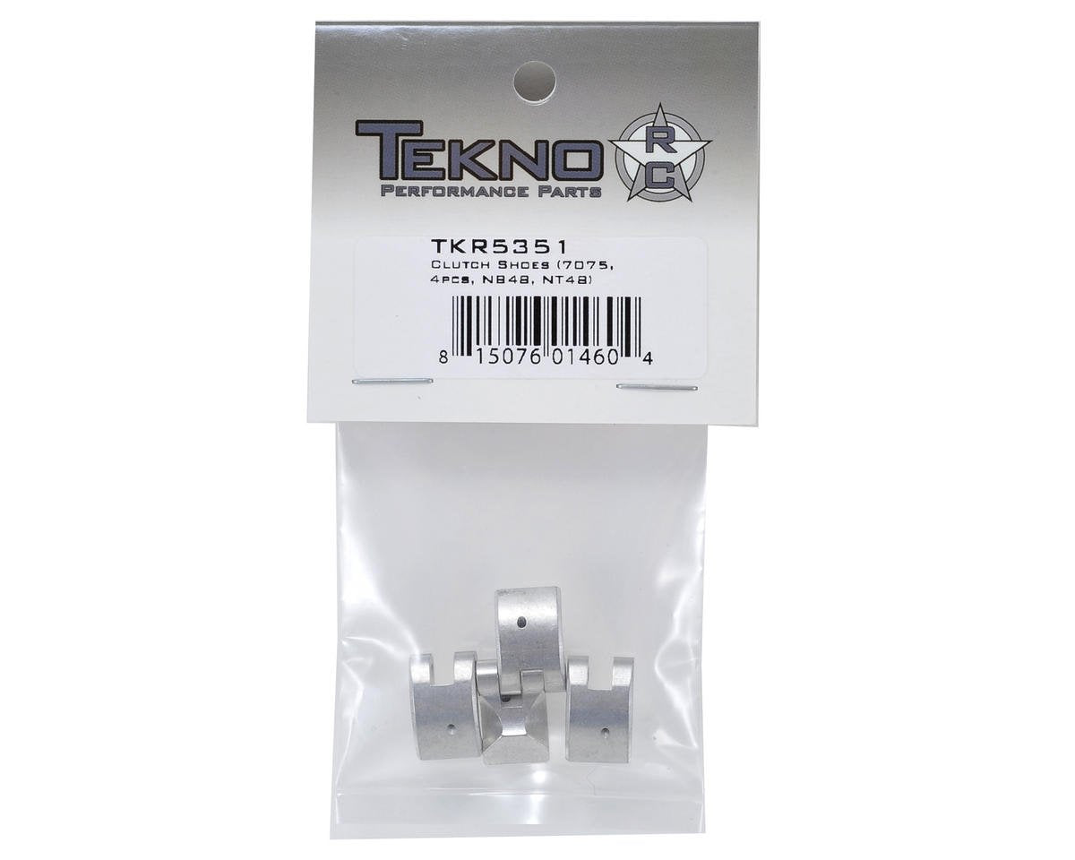 Tekno RC LLC Alum Clutch Shoes 7075 4pc NB48 NT48 TKR5351 Elec Car/Truck Replacement Parts