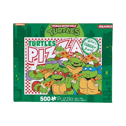 AQUARIUS TMNT Pizza 500 Piece Jigsaw Puzzle