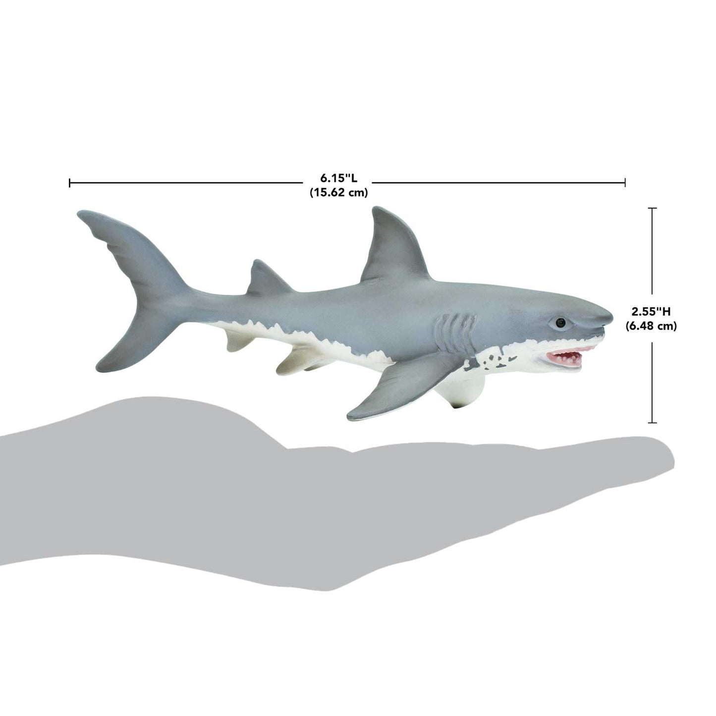 Safari Ltd. Great White Shark Figurine - Detailed 7" Plastic Model Figure - Fun Educational Play Toy for Boys, Girls & Kids Ages 3+