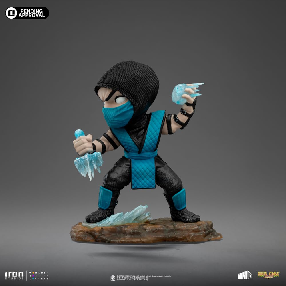 Iron Studos Collectible Statue Sub-Zero - Mortal Kombat - Minico PVC Blue 5.7 inches