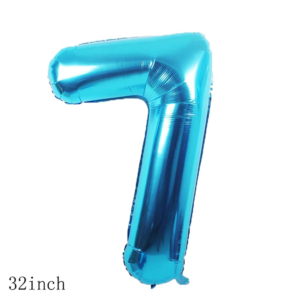 Balloons, 11 pcs Foil Balloons 7 year old for 7st Birthday Party Supplies Decoration? Confetti Balloon Kids Party Balloons Birthday Party Supplies 7