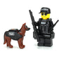 Battle Brick 1.6 Inches Tall Police K9 Tactical Assault Officer Collectible Minifigure | Genuine Minifig | Packaged in the USA | Great Gift for Ages