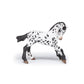 Papo - Realistic Black Appaloosa Foal Figure - Ages 3+ - Horses and Ponies Collection - Creative Play Equestrian World - Gift Idea Toy for Girls