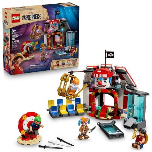 LEGO ONE PIECE Buggy the Clown’s Circus Tent Building Blocks - Creative Building Toy for Boys & Girls, 8+ - 4 Toy Figures & Playset for Pretend Play