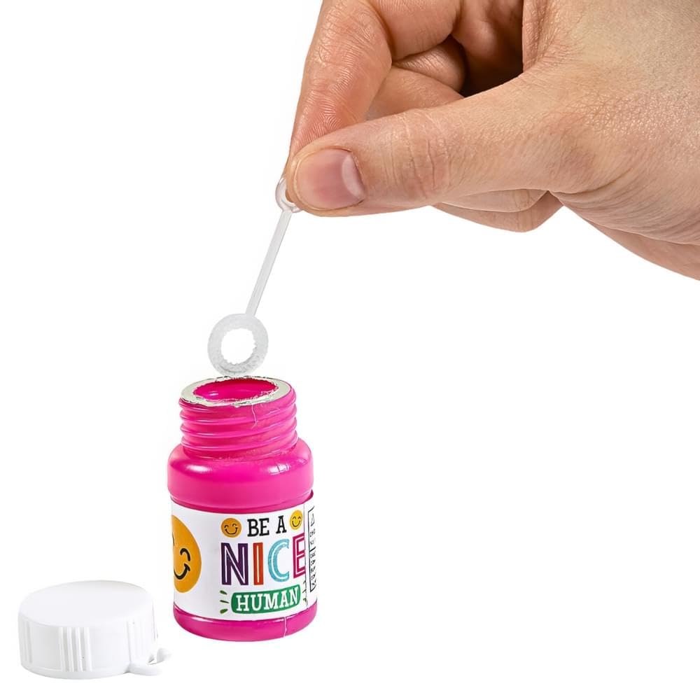 Fun Express Humankind, Unity & Diversity Mini Bubble Bottles - Teacher Rewards, Party Favors and Toys - 24 Pieces