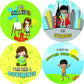 Creanoso Motivational Stickers for Kids - Positive Encouragement (20-Sheet) - Assorted Designs for Children - Classroom Reward Incentives for Students