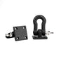 2Pcs RC Trailer Hooks,1/10 Tow Hook Trailer Heavy Duty Shackle Set for D90 Axial SCX10 RC Crawler Car(Black)