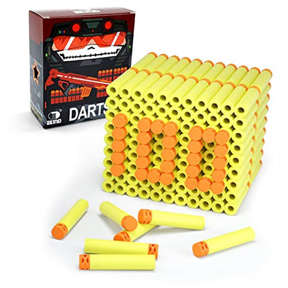 EKIND 100 Pcs Waffles Darts Refill Pack Foam Bullet Compatible for NERF N-Strike Series Blaster (Yellow)