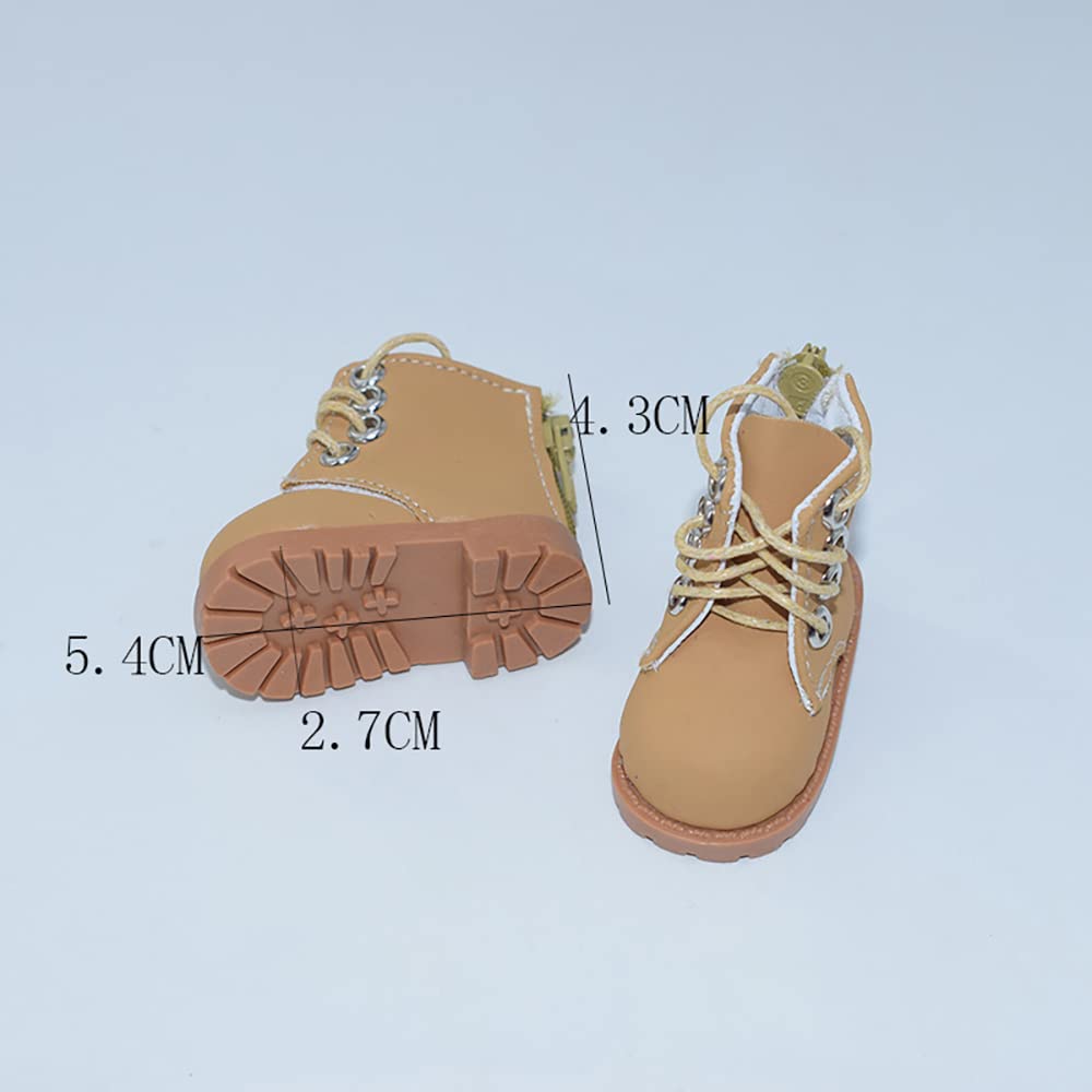niannyyhouse Tall Shoes Length 5.4cm for 1/6BJD 7.8in?20cm? Plush Humanoid Doll Stuffed Animals (Black)
