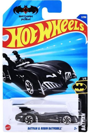 Hot Wheels Batman Themed Random 5 Pack Lot of Assorted Diecast Toy Vehicles [No Duplicates!]