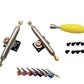 Leefai Professional Fingerboard Trucks 32-34mm Wide -Standard Shape G3-Single Axles Truck- Inverted Kingpin-Mini Finger Skateboard Tool -Screws