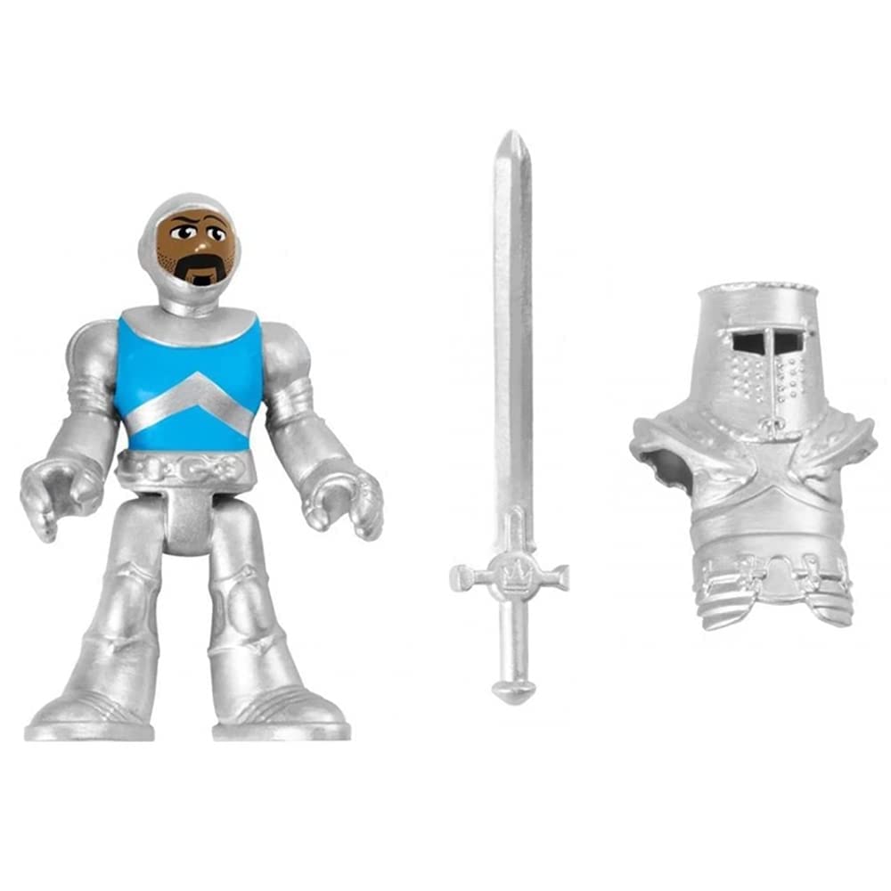 Imaginext Replacement Parts for Fisher-Price Clobbering Crossbow Playset - HCG67 ~ Replacement Figure in Blue and Silver, Helmet and Sword