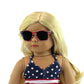 American Fashion World USA American Flag Sunglasses for 18 Inch Dolls