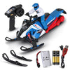 NKOK Polaris Switchback Assault RC Snowmobile - 1:10 Scale, (Blue/Red)