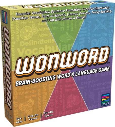 Semper Smart Games Wonword Brain-Boosting Word Game. Essential Vocabulary, Critical Language and Creative Expression Made Fun for 12 and Up!
