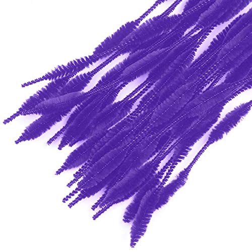 Bumpy Pipe Cleaners for Holiday Decorations and Crafting (Purple)