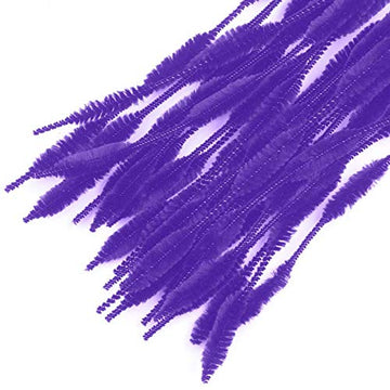 Bumpy Pipe Cleaners for Holiday Decorations and Crafting (Purple)
