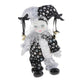 Tachiuwa 6.3-inch Porcelain Clown Doll Sweet Figures Model Festival Gift Shelf Display Decoration Black and White