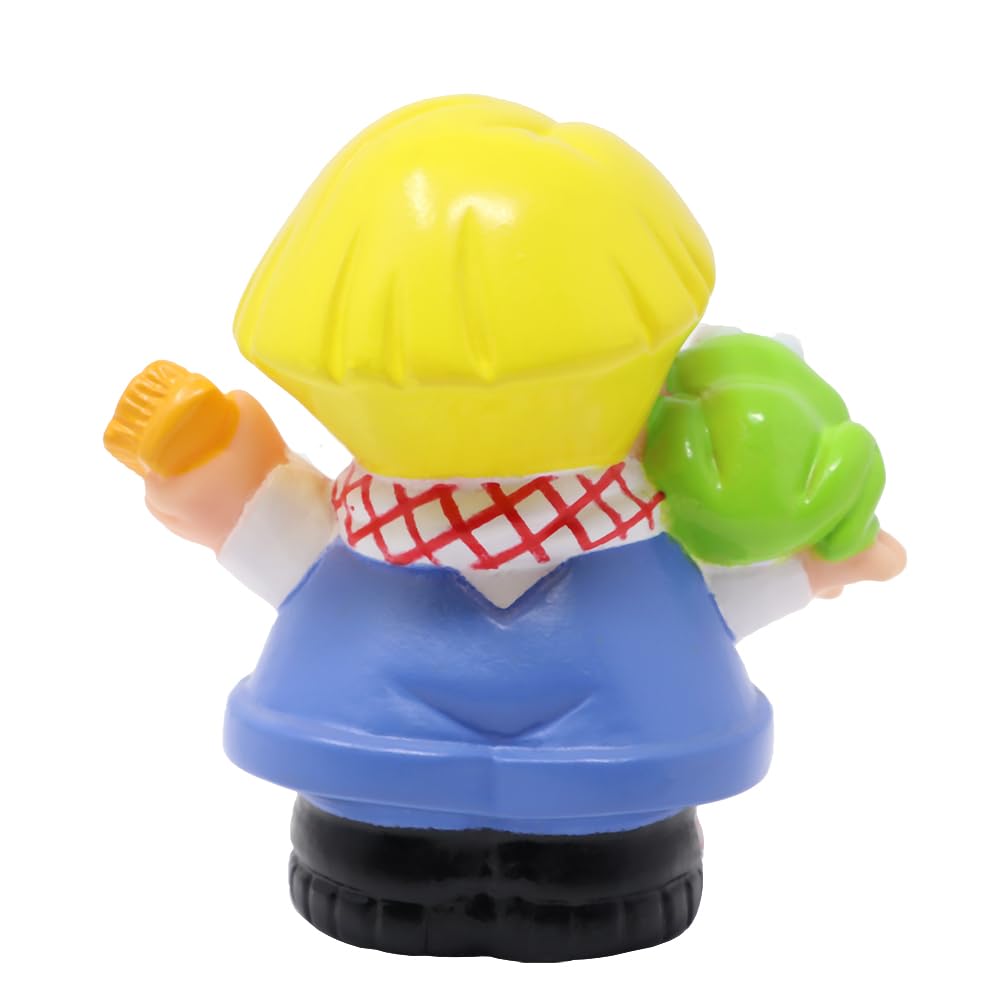 Fisher-Price Replacement Part for Collectible Little People Animal Sounds Stable Farm Playset B8797 - Replacement Farmer Eddie Figure with Frog