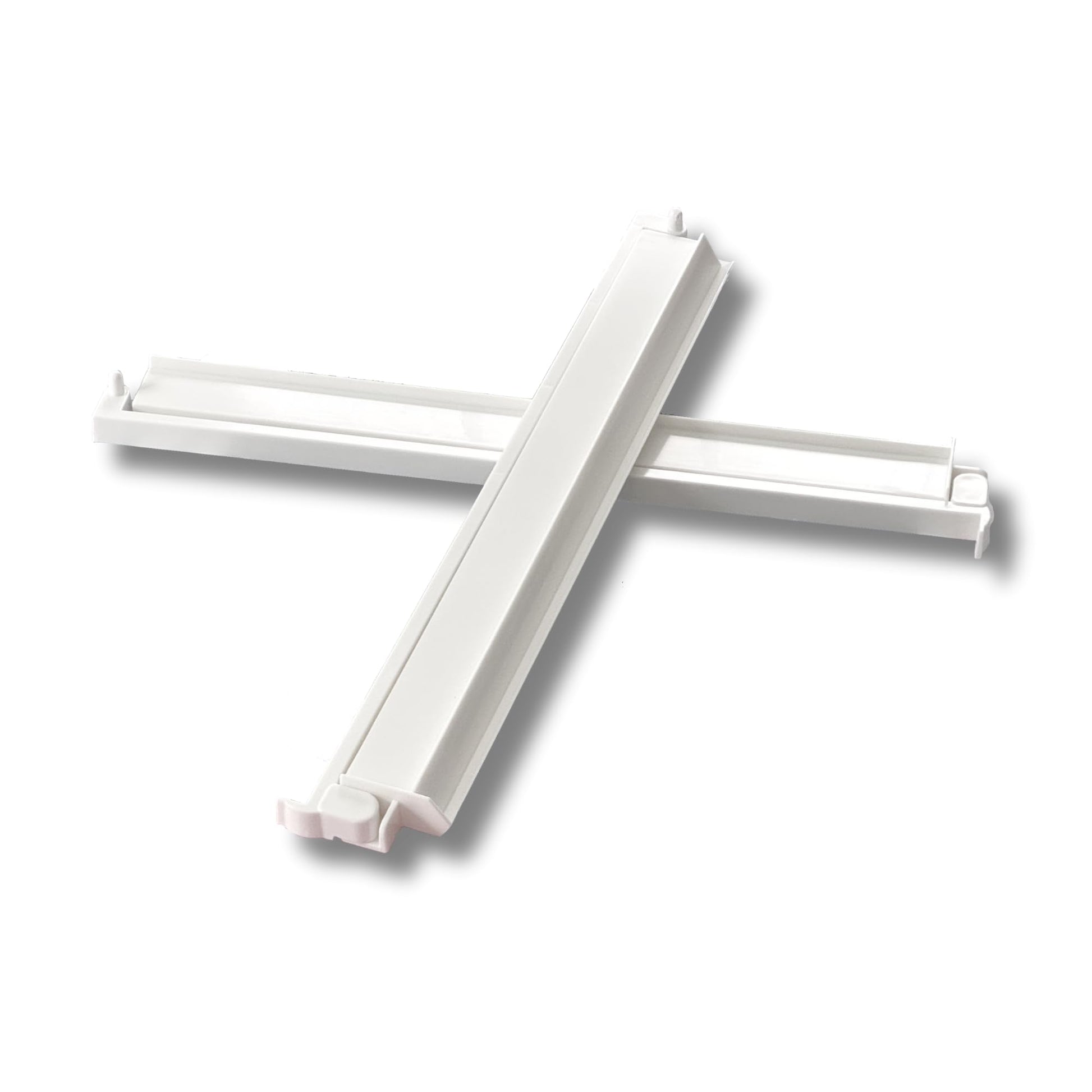 Acrylic White Mahjong Tile Pusher Racks (Set of 4) - White Color(18.5 Inches Long)