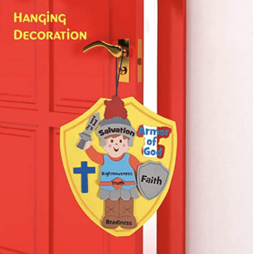 Fun Express Armor of God Craft Kit Makes 12 - VBS 2026 Illumination Station Crafts for Kids Bulk | Sunday School Crafts Supplies | Christian Bible