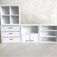 EatingBiting 1:12 Dollhouse White Miniature Furniture Accessories Wooden Cabinet Cupboard Closet Various Styles of Furniture 4 Part Set Arbitrary