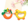 Neoberry Baby Teether with Easy-Hold Handle, Silicone, BPA-Free, Soothe Sore Gums, Textured for Sensory Development, Teethable Surfaces - Baby