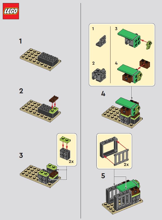 LEGO Jurassic World: Dino Trap 2 with Baby Raptor Minifigure and Bait