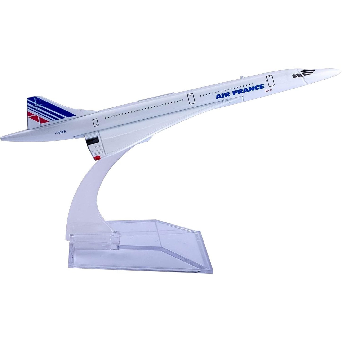 yuanpulalala 1/400 16cm Concorde Wheelless Air France Airplane Alloy Diecast Model Airplane Toy Model Gift (6 inch