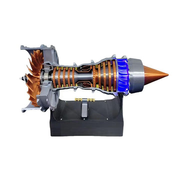 Wooptoothy TR900 Turbofan Engine Model Aircraft Engine Kit, Turbojet Engine Model Kit with LED Light, DIY Assembly Operable Engine Model Mechanical
