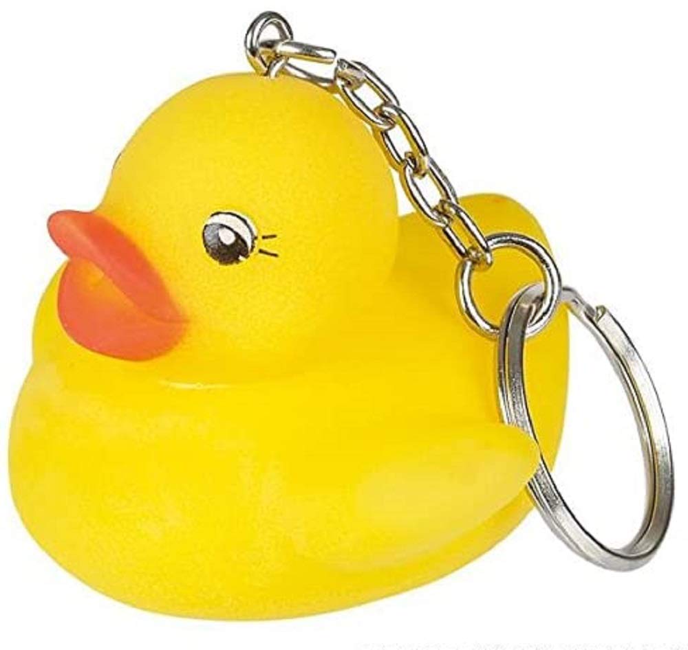 Rubber Duck Key Chain, Package of 12