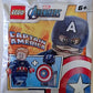 LEGO Superheroes: Captain America Minifigure with Shield, Stand and Hammer (Mjolnir)
