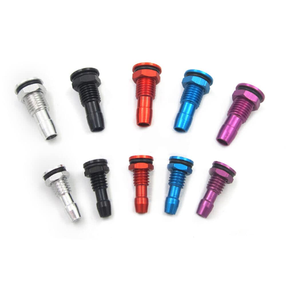 TEAMWILL 2PCS M6 / M8 Water Outlet Motor Cooling Water Nipple Nozzle for RC Boat Marine (M8 Black)